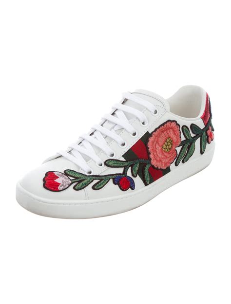 gucci flower shoes youtube|Gucci flower sneakers.